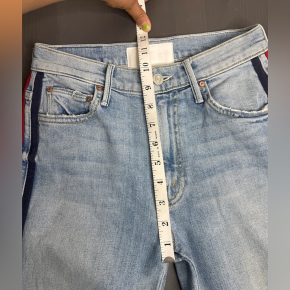 Mother Insider Crop Step Fray Jeans Thanks Again Racer - Picture 11 of 11